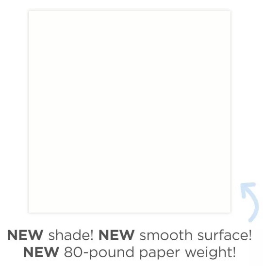 Bright White Solid Cardstock