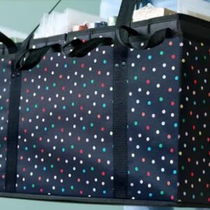 Medium Collapsible Tote Bag Rainbow Dot