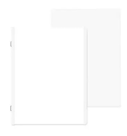Scrap Journal Refill Pages & Protectors- White