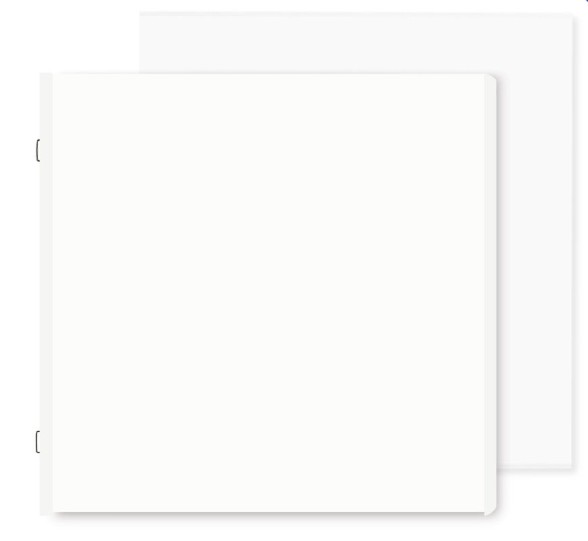 12x12 White Scrapbook Pages & Protectors (16 pack)