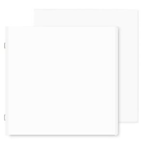 White 8x8 Pages & Protectors