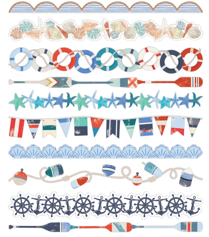 By the Seashore Laser Cut Borders