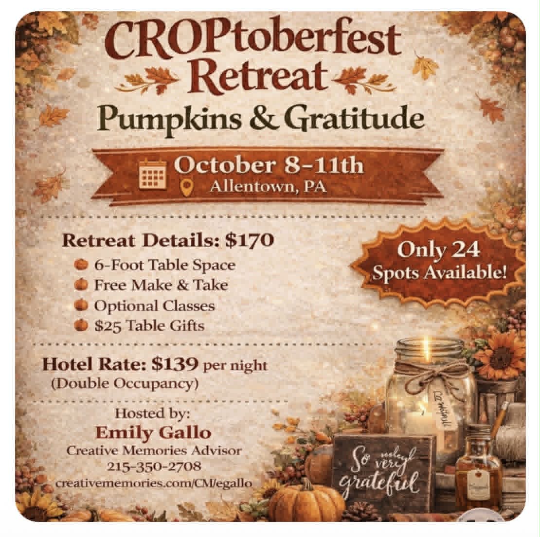 Croptoberfest Retreat