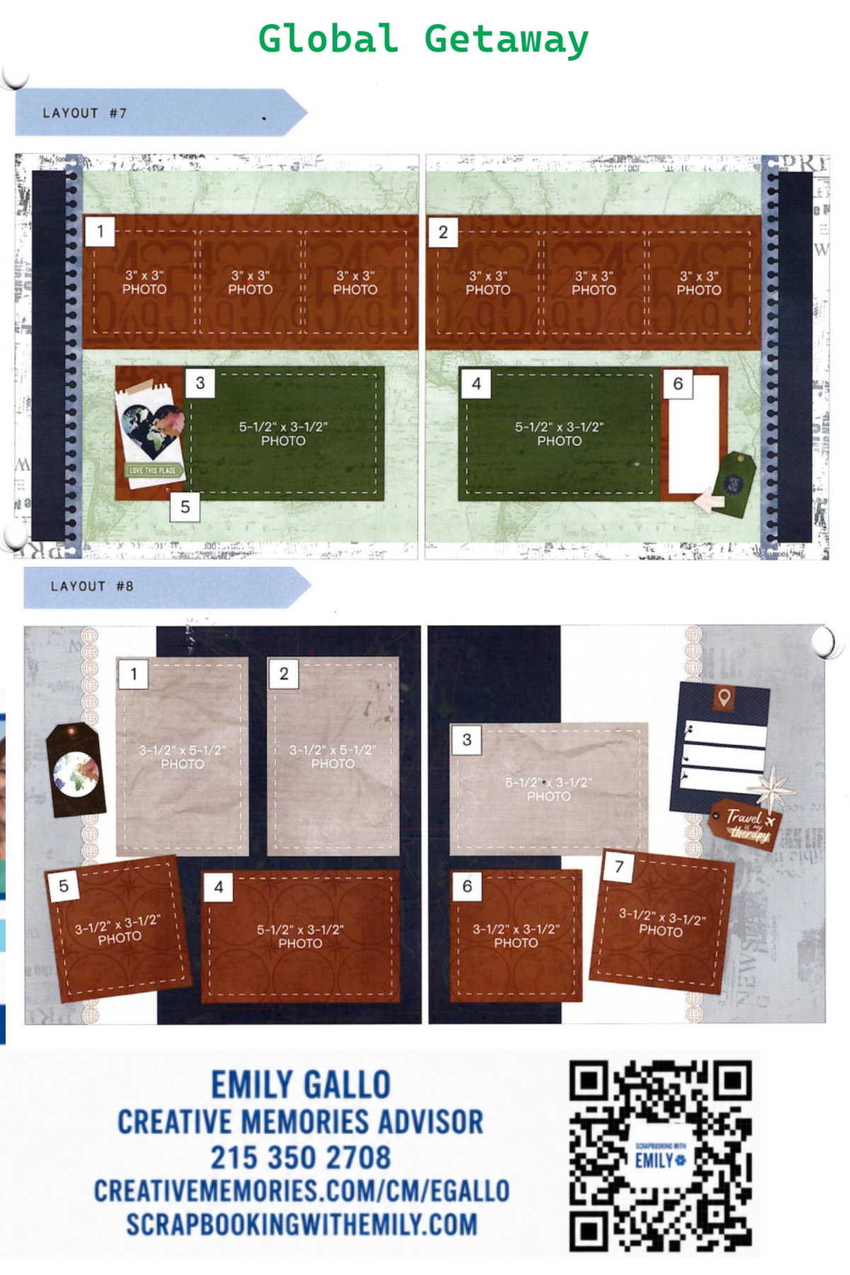 Global Getaway Natural Album Kit Simple Pages 5-8 - Image 2