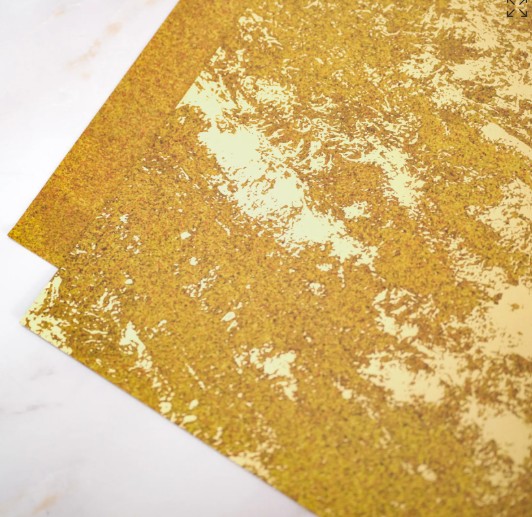 Gold Molten Lava Foiled Paper Pack (6/pk)