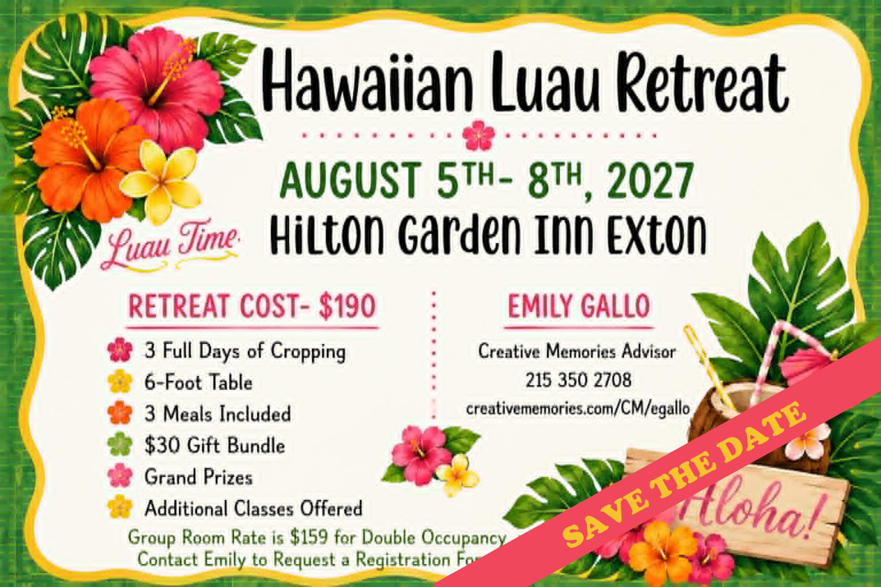 Hawiian Luau Retreat