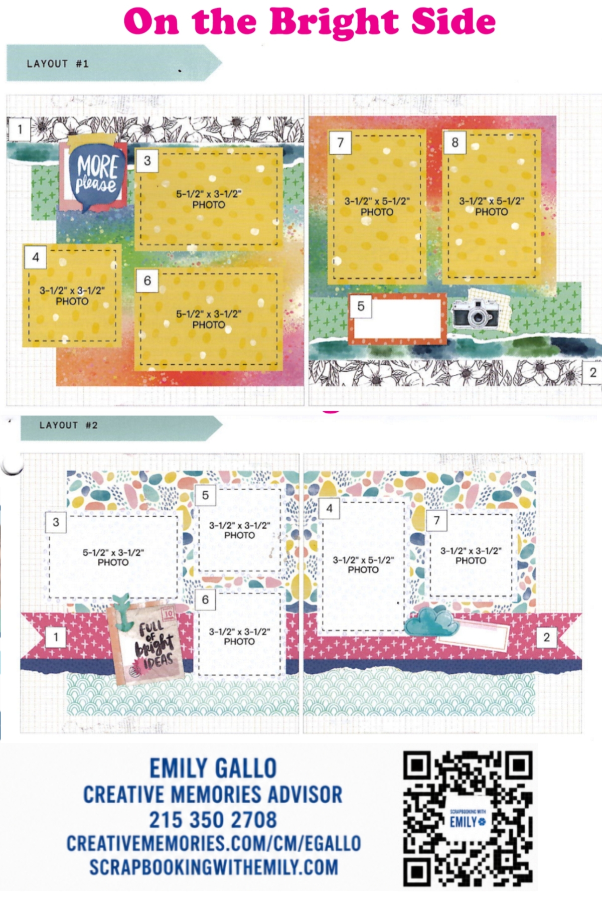 On the Bright Side Album Kit- Simple Pages 1-4