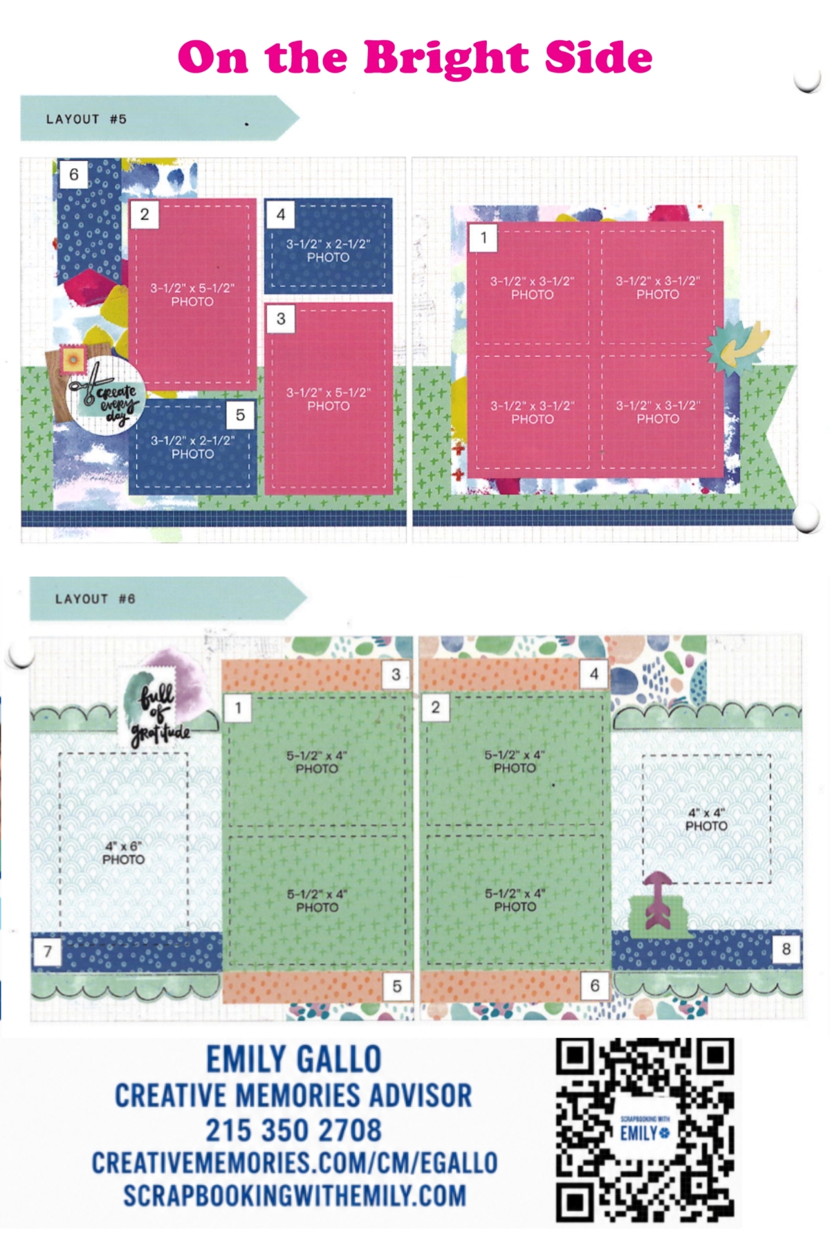 On the Bright Side Album Kit- Simple Pages 5-8