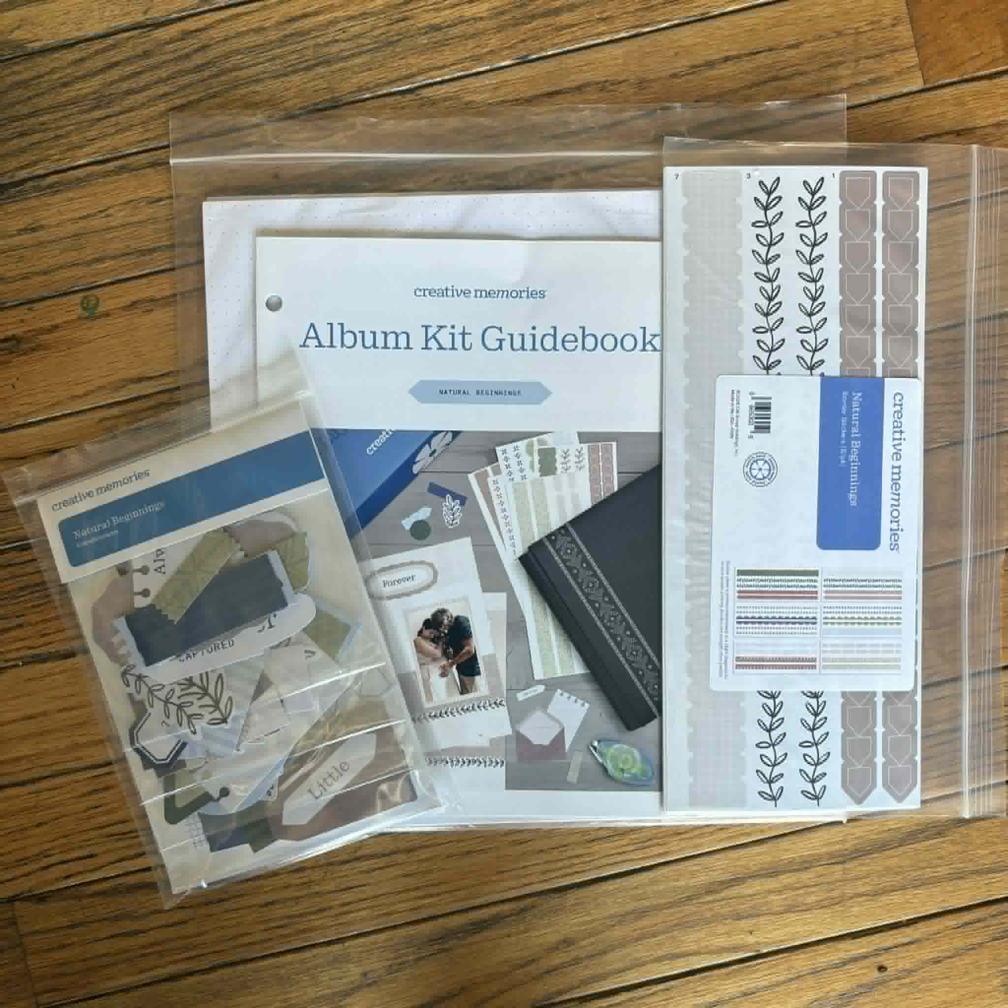 Natural Beginnings 16-Page Layout DECORATIVE Album Kit