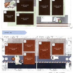 Global Getaway Natural Album Kit Simple Pages 1-4