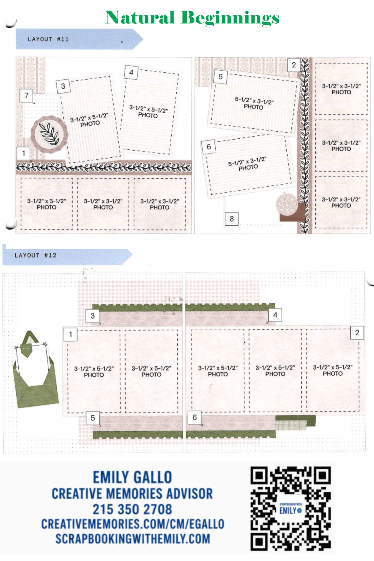 Natural Beginnings Album Kit Simple Pages 9-12 - Image 3