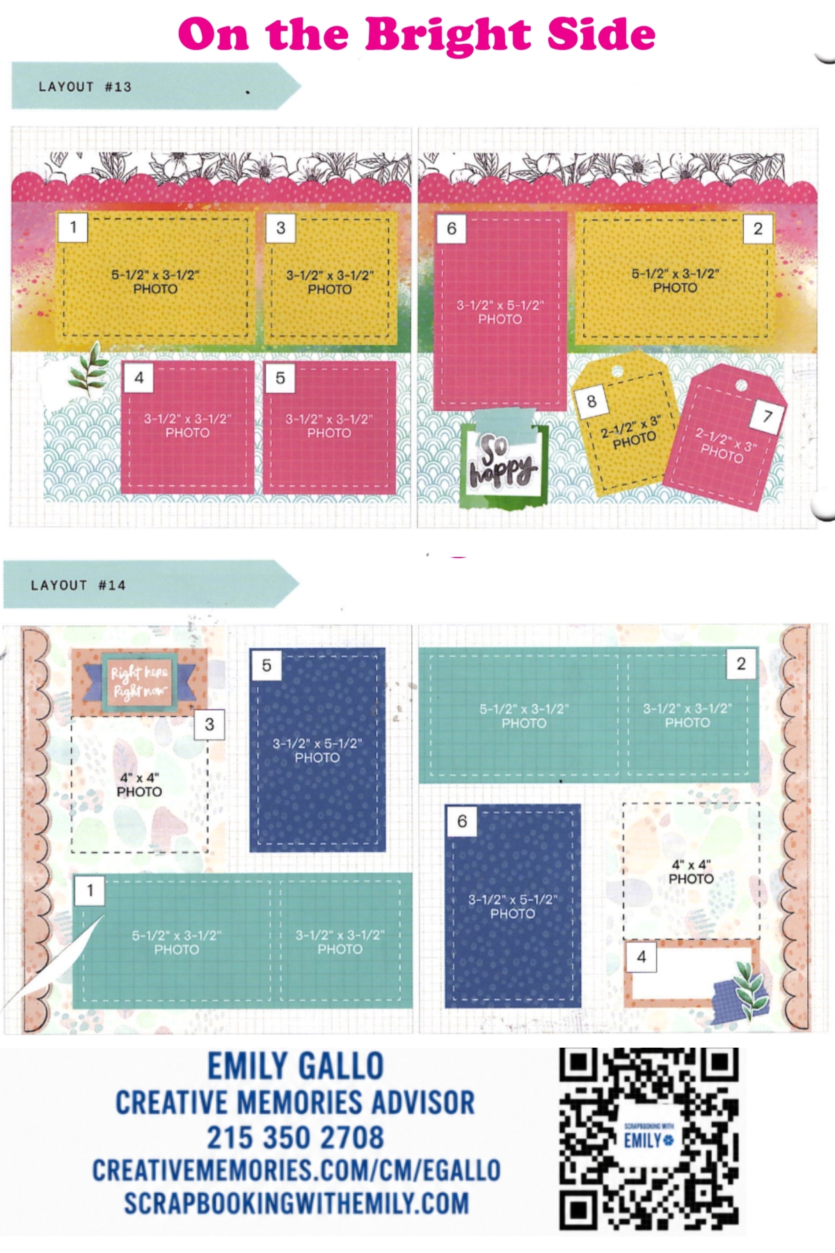 On the Bright Side Album Kit- Simple Pages 13- Title Page