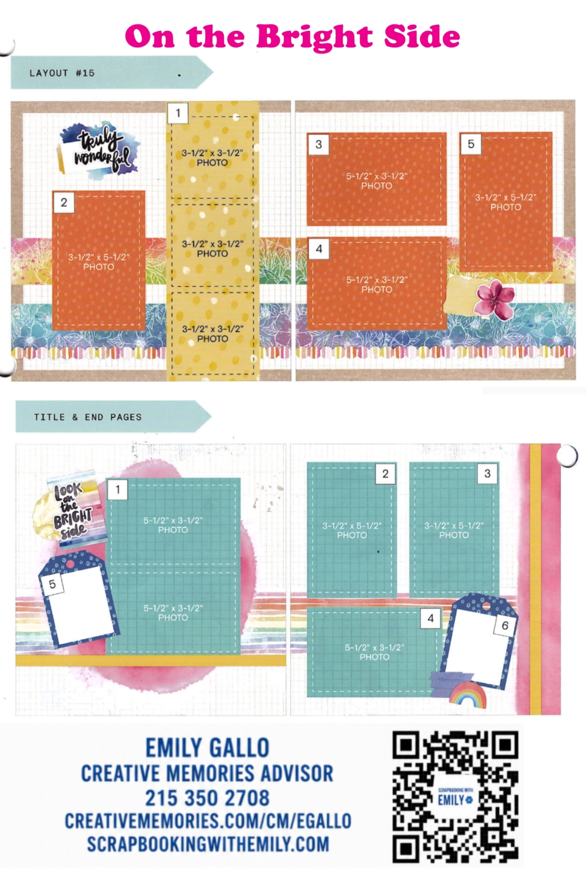 On the Bright Side Album Kit- Simple Pages 13- Title Page - Image 2